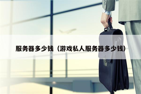 服务器多少钱（游戏私人服务器多少钱）