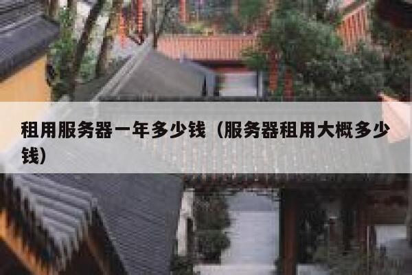 租用服务器一年多少钱（服务器租用大概多少钱）