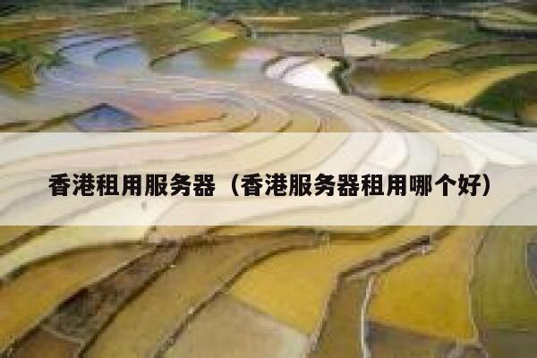 香港租用服务器（香港服务器租用哪个好）