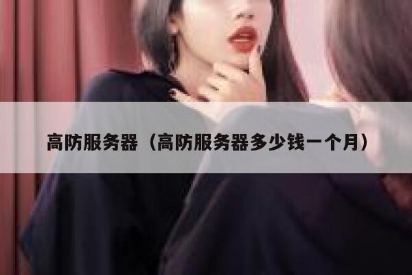 高防服务器（高防服务器多少钱一个月）
