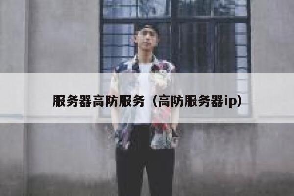 服务器高防服务（高防服务器ip）