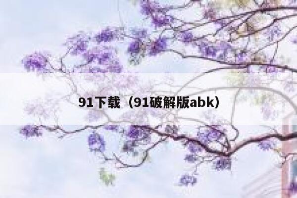 91下载（91破解版abk）
