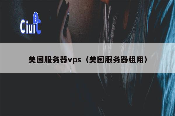 美国服务器vps（美国服务器租用）