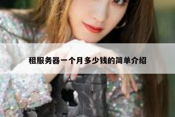 租服务器一个月多少钱的简单介绍