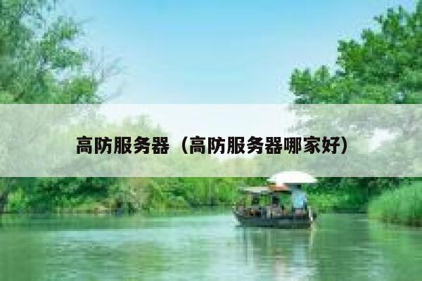 高防服务器（高防服务器哪家好）