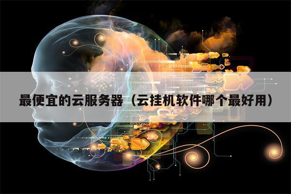 最便宜的云服务器（云挂机软件哪个最好用）
